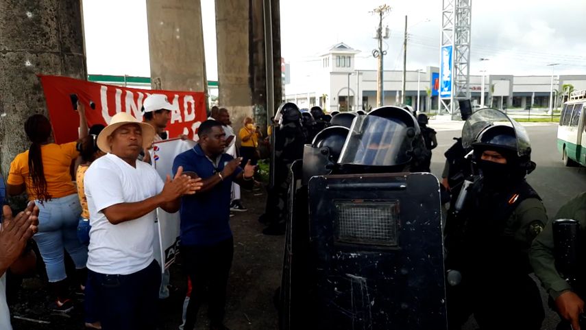 Protestas en Colón.