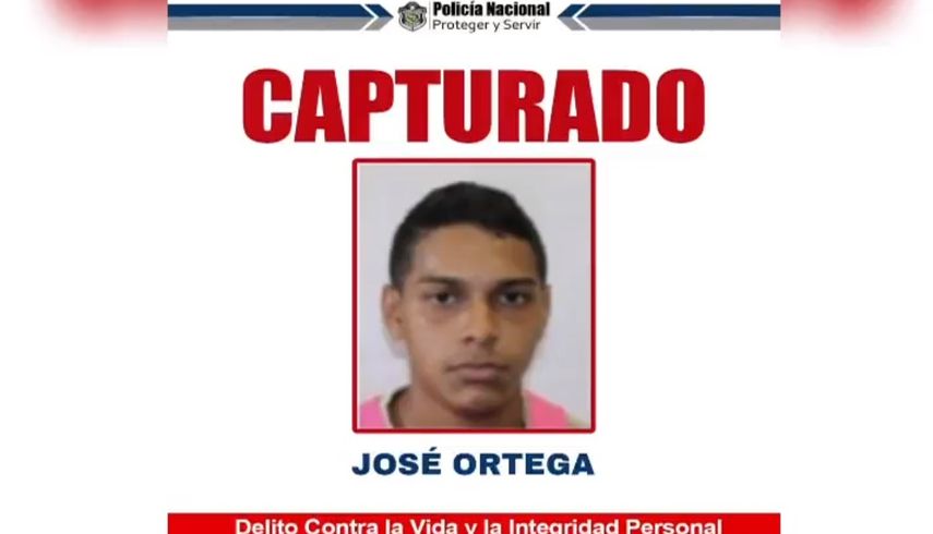 Capturan a prófugo de la justicia José Ortega en Tocumen