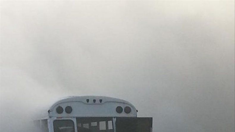 Bus se incendia en el Corredor Sur