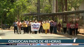 Docentes de Escuela Omar Torrijos Herrera protestan por mal estado del plantel