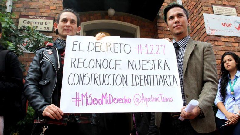Colombia facilita trámites a transexuales y da un paso más en DD.HH. de LGTB