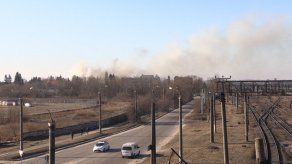 Bombardeo cerca del aeropuerto de Leópolis en Ucrania