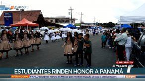 Realizan desfiles en Volcan para rendir honor a la patria este 28 de noviembre