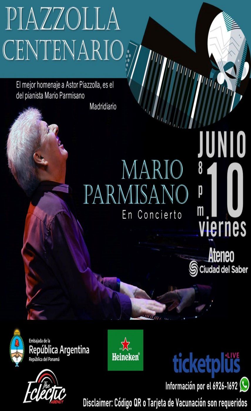 Pianista argentino Mario Parmisano, ofrecerá concierto en Panamá