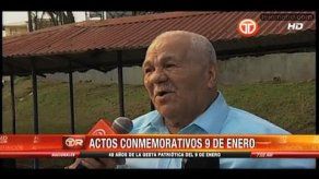 Realizan actos conmemorativos del 9 de enero