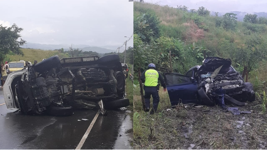 Accidente de tránsito registrado en Cañita de Chepo.