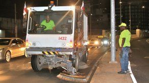Barrido nocturno esta semana en principales vías de la capital