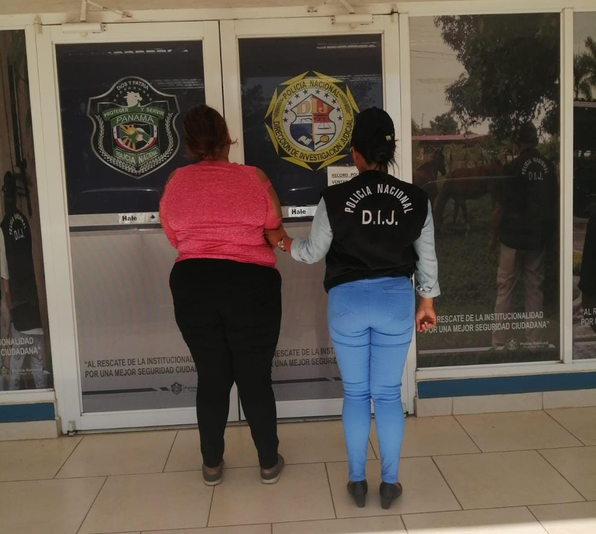 Autoridades capturan a la mujer en Chitré&nbsp;