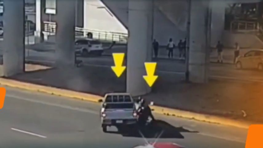 Accidente en la avenida Domingo Díaz.