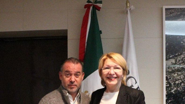Exfiscal venezolana Luisa Ortega se reúne en México con procurador Cervantes