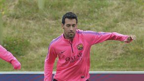 Busquets se entrena