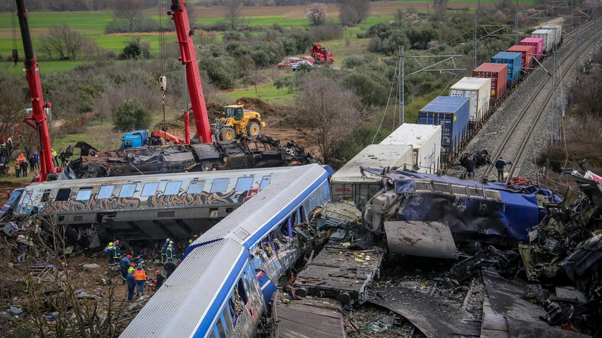 Accidente de trenes en Grecia