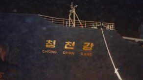 Culmina descarga de buque norcoreano con armas detenido en Panamá