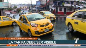 Continúan conflictos usuarios - taxistas por tarifas de viaje Continúan conflictos usuarios - taxistas por tarifas de viaje