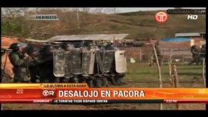 Disturbios y enfrentamientos durante desalojo en Pacora