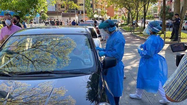 Instalan hisopado express en Vía Argentina