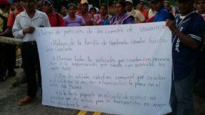 Cierres en Quebrada Guabo por indígenas Ngabe Buglé