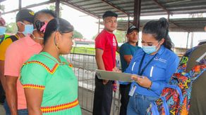 Trabajadores Ngabe realizan proceso de verificación para su traslado a Costa Rica.&nbsp;