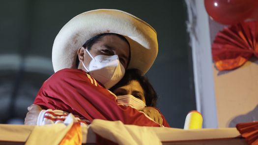 Pedro Castillo y Lilia Paredes, presidente y primera dama de Perú.