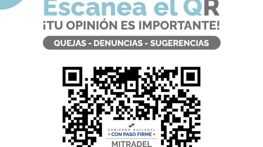 MITRADEL implementa un sistema de quejas y sugerencias a través de código QR.