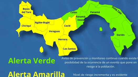 SINAPROC levanta todas las alertas verde y amarillas 