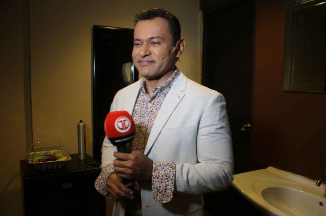 En el camerino con los Sandoval