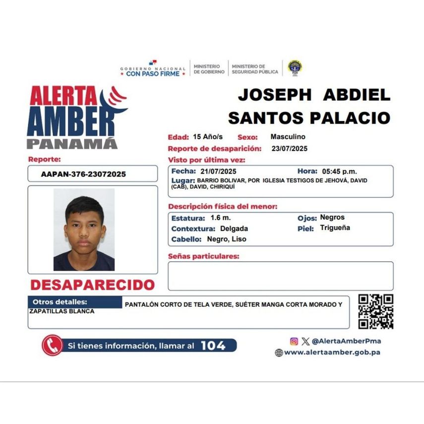 Activan Alerta Amber por desaparición de tres menores.