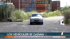 Conductores en Colón se quejan por el mal estado de las calles