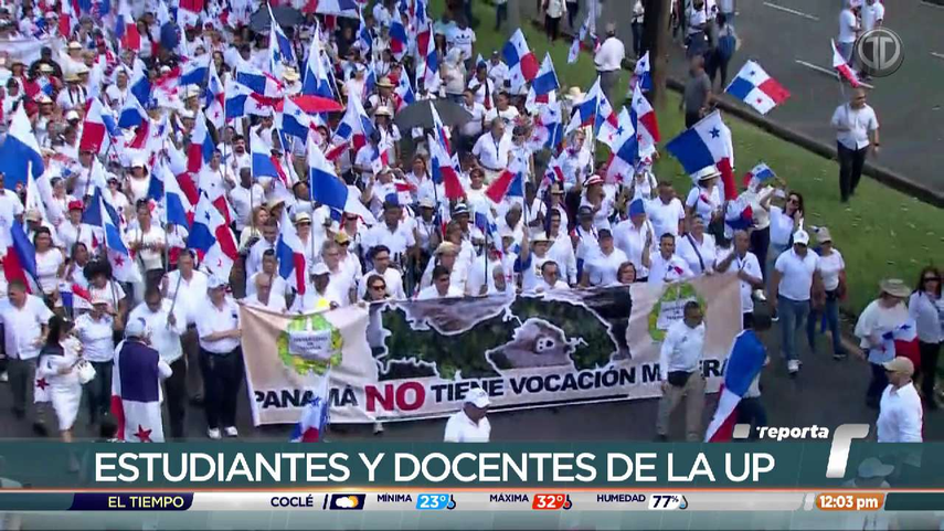 Minera Panamá. Marcha pacífica por la Universidad de Panamá
