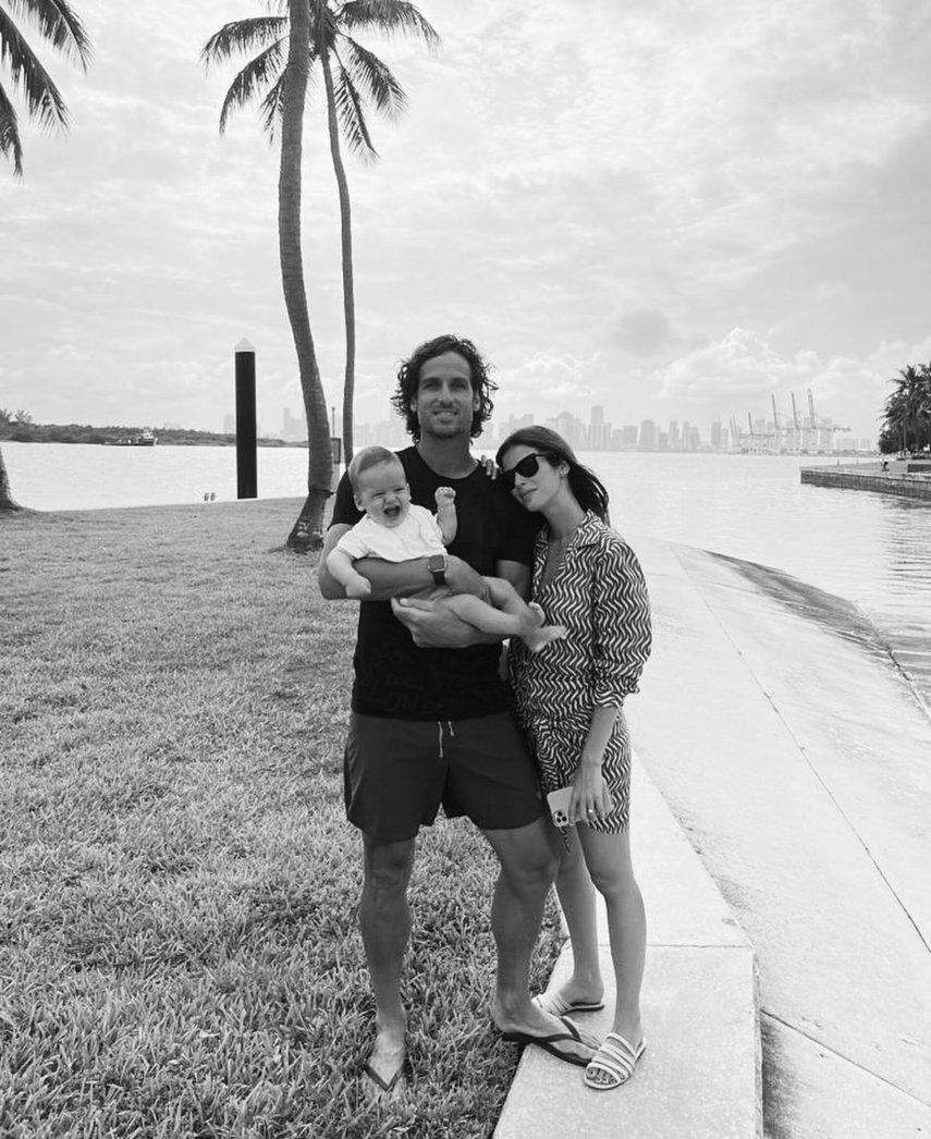 Feliciano López y Sandra Gago