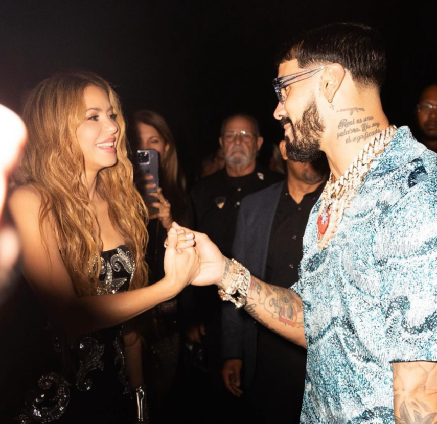 Anuel AA asiste al lanzamiento de Shakira ¿Qué se dijeron?