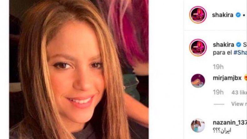 Shakira estrena peinado para el rodaje de su nueva película