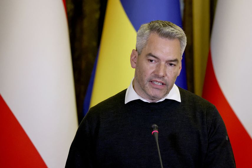 El canciller austríaco Karl Nehammer.
