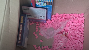Decomisan 3,266 pastillas de presunto éxtasis&nbsp;