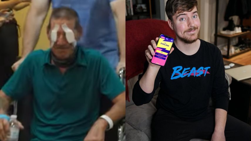 Mr.Beast dona mil operaciones a personas con vista reducida
