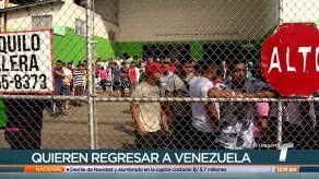Migrantes venezolanos piden apoyo para retornar a su país