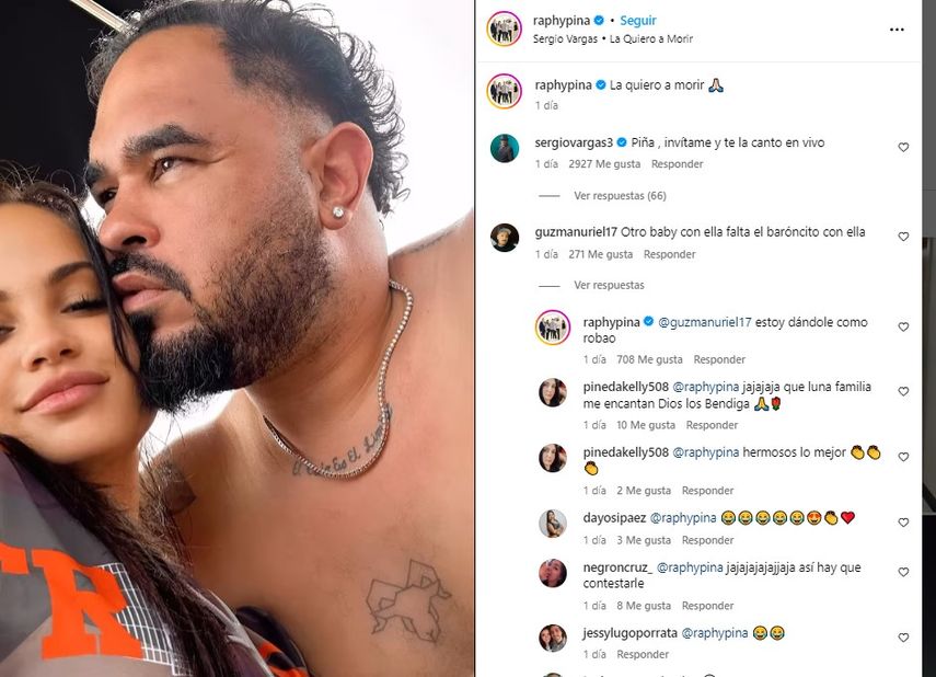 Publicación de Instagram de Raphy Pina Publicación de Instagram de Raphy Pina