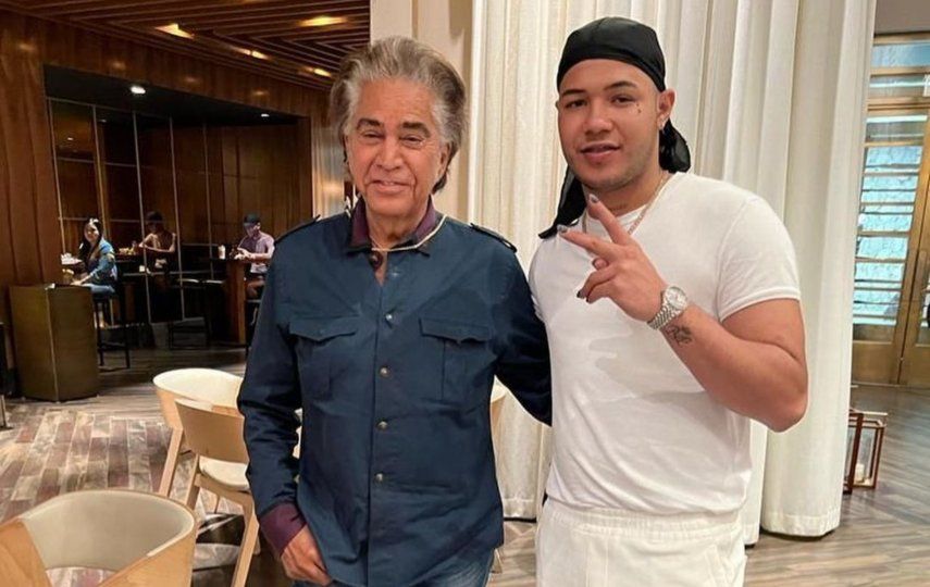 El Puma José Luis Rodríguez junto a Boza