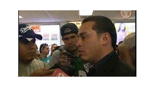 Calicho Ruiz regresó este miércoles a suelo patrio