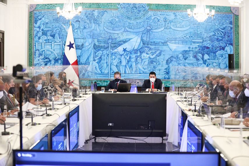 El Consejo de Gabinete de Panamá.