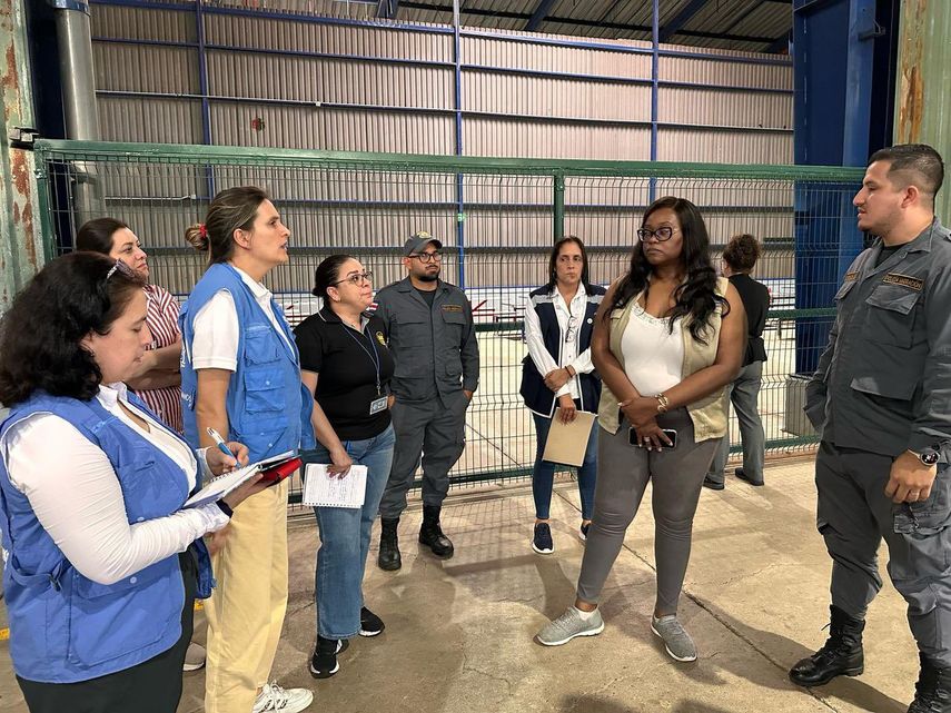 Defensoría del Pueblo inspecciona Centro de Atención Temporal en la frontera con Costa Rica