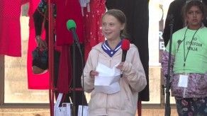 Pese a falta del Nobel, Greta Thunberg continúa protestas por el clima