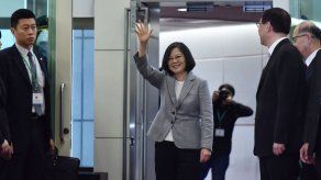 Presidenta taiwanesa reafirma soberanía frente a China con viaje al Pacífico