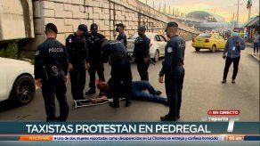 Taxistas se toman las calles en Panamá Este