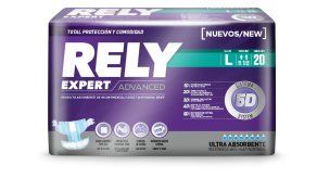 Grandbay Papelera Istmeña ofrece para la etapa adulto mayor con pañales de incontinencia fuerte, la marca Rely.