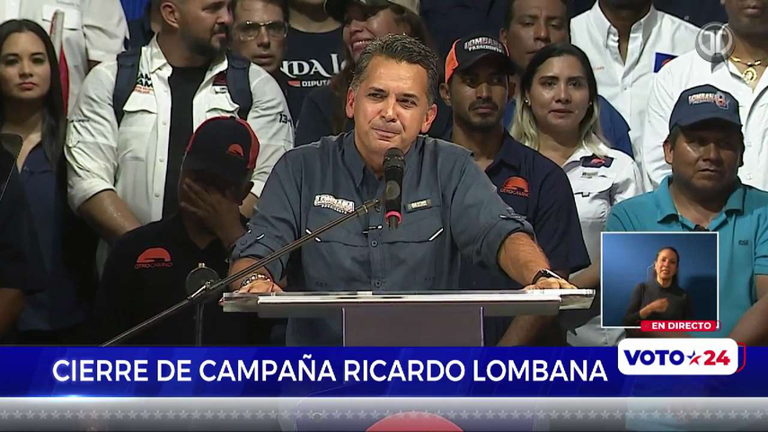 Cierre de campaña de Lombana: Último discurso del candidato presidencial aquí