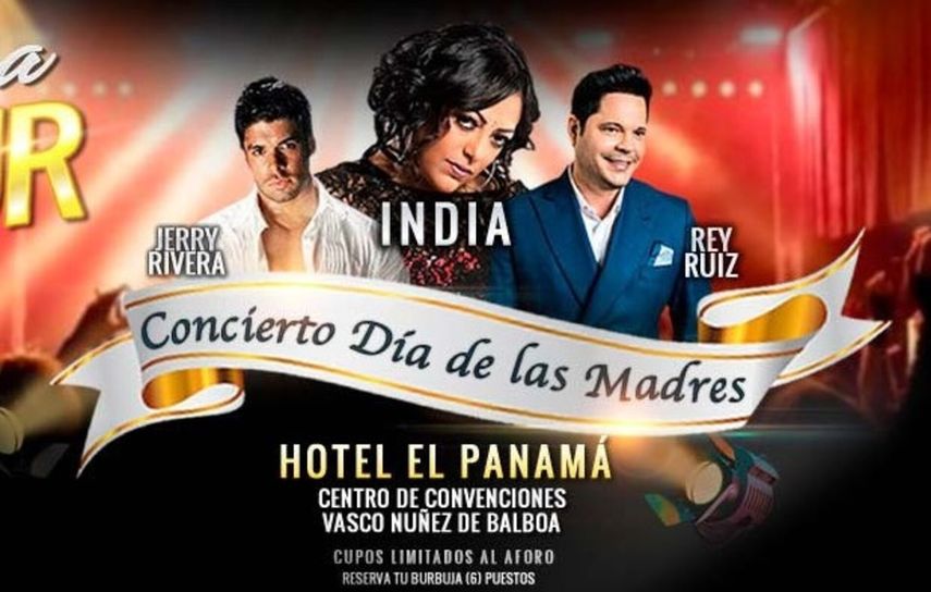 Concierto para las madres en Panamá con Jerry Rivera, La India, Rey Ruiz y Víctor Jaramillo