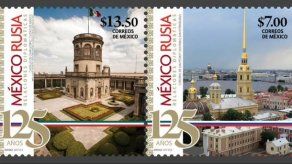 Rusia y México emiten estampillas postales conmemorativas del 125 aniversario