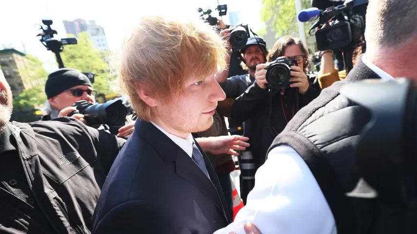 Sheeran al inicio del proceso legal
