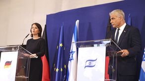 Annalena Baerbock y Yair Lapid, ministros de Exterior de Alemania e Israel, respectivamente.